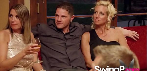 Horny swingers are having softcore sex and a wild full partner swap.